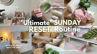 A Productive Sunday Reset 🎀 Cleaning Motivation + Morning Routine | Cleaning, Laundry & Cozy 