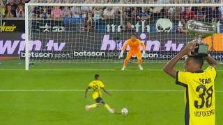 Download lagu Relebohile Mofokeng scores winning penalty on debut to win the Belgian Super Cup against Club Brugge mp3