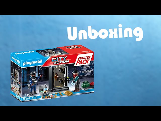 Vídeo relacionado con PLAYMOBIL 70908 City Action Starter Pack Caja Fuerte, Juguetes para niños a Partir de 4 años, Multicolor