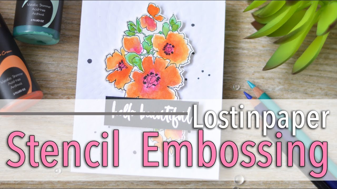 How to Dry Emboss Using a Stencil!
