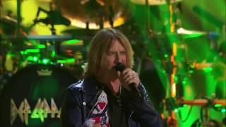 Def Leppard perform &quot;Hysteria&quot; at the 2019 Rock &amp; Roll Hall of Fame Ceremony
