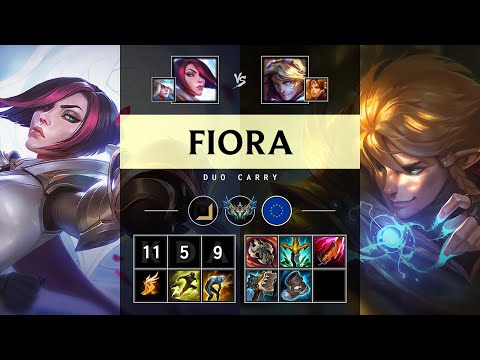 Fiora ADC vs Ezreal - EUW Challenger Patch 25.S1.3