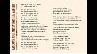 123 ARA QUE TINC VINT ANYS - Joan M. Serrat