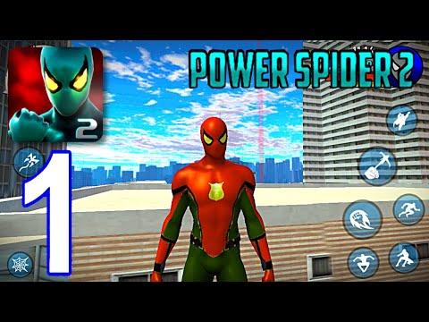 Power Spider Hero 2 - Gameplay Walkthrough Part 1 - Tutorial (iOS, Android)