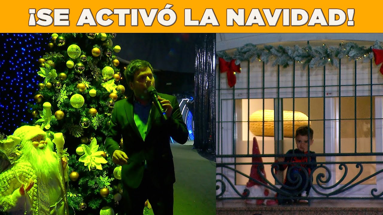 Guido se sorprendió con la Navidad del Hombre Araña en Buenas noches Familia