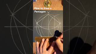 How to draw a Pentagon the easy way. Fast