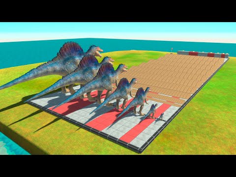 Hill Climb Race: Carnivorous Dinosaurs of Different Sizes - Animal Revolt Battle Simulator