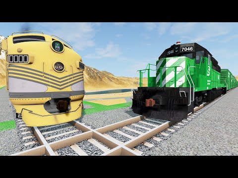 Crazy High Speed Train Crashes - Beamng drive | Dancing Cars