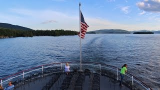 preview picture of video 'Lake George from Lac du Saint Sacrement - CLC Dinner Cruise - July 10, 2014'