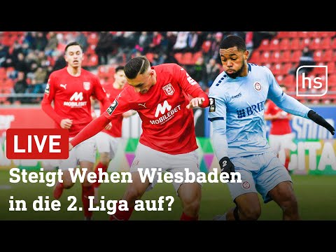 Aufstiegs-Endspiel: SV Wehen Wiesbaden - Hallescher FC  (3. Liga) | hessenschau LIVE