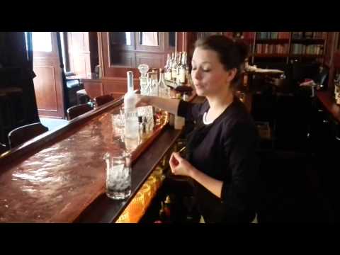 Veronika prepares her Martini