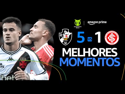 VASCO 5 x 1 INTERNACIONAL | MELHORES MOMENTOS | CAMPEONATO BRASILEIRO 2025