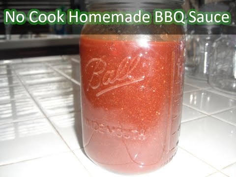 A Very Easy No Cook Sweet Homemade BBQ Sauce Recipe | How to Make