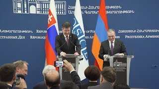 Statement by Foreign Minister of Armenia Zohrab Mnatsakanyan and answers to the questions of journalists at the joint press conference with Miroslav Lajčák, Foreign Minister of Slovakia and the OSCE Chairperson in Office