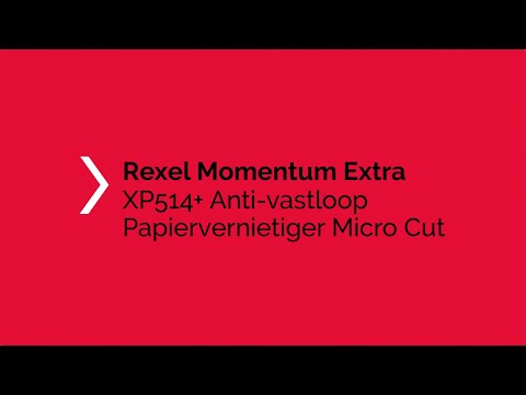Een Papiervernietiger Rexel Momentum Extra XP514+ snippers 2x15mm koop je bij Van Leeuwen Boeken- en kantoorartikelen