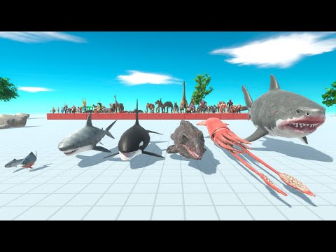 Aquatics vs Every Faction - Animal Revolt Battle Simulator