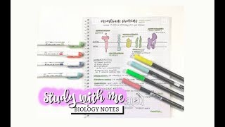 STUDY WITH ME: HOW I WRITE MY IB BIOLOGY NOTES | studycollab: alicia