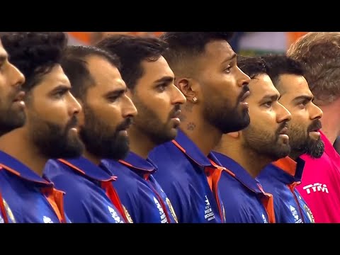 Goosebumps! Indian Cricket Team Singing National Anthem in Dubai | IND vs PAK | T20 World Cup 2021 |