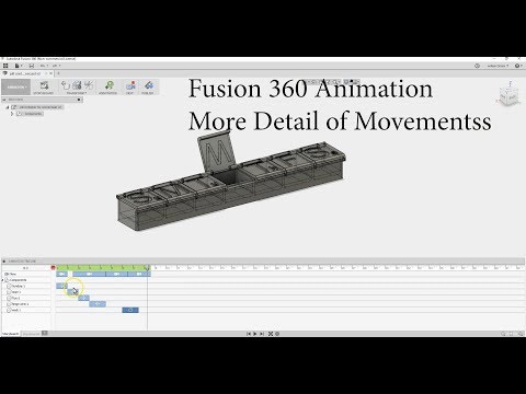Fusion 360 Animation - Detailed video on creating camera and component movements