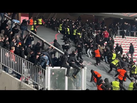 Nice - Go Ahead Eagles 22.01.2026 Fans clash