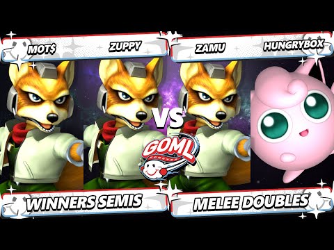 GOML 2025 TOP 8 - Mot$ & Zuppy Vs. Zamu & Hungrybox - Smash Melee - SSBM