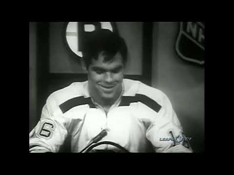 Bruins rookie Derek Sanderson interviewed by Ward Cornell on Hockey Night in Canada Jan. 6, 1968