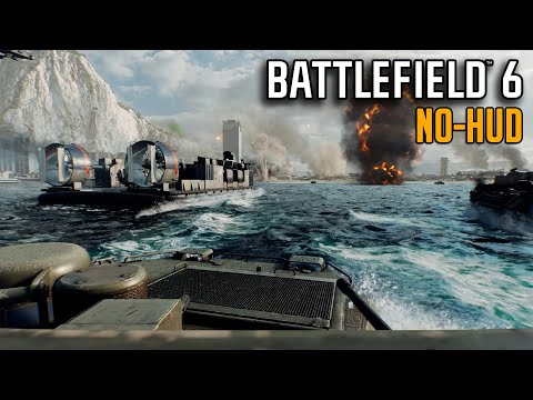 HITTING THE BEACH AT GIBRALTAR (NO-HUD): Battlefield 6 Singleplayer - Operation Gladius Gameplay