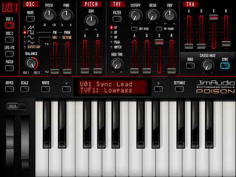 iOS Apps Under $10 - JimAudio  Poison 202 Synth