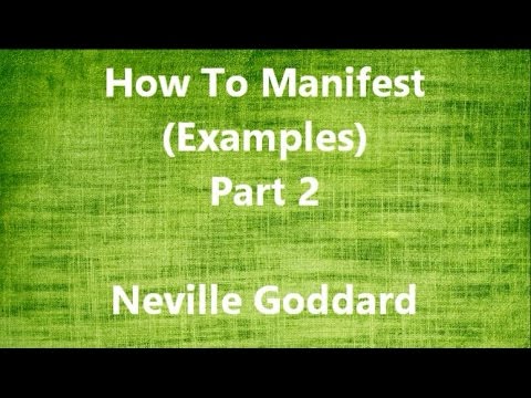 Neville Goddard: How to manifest -part 2 - How Neville Got Married Video