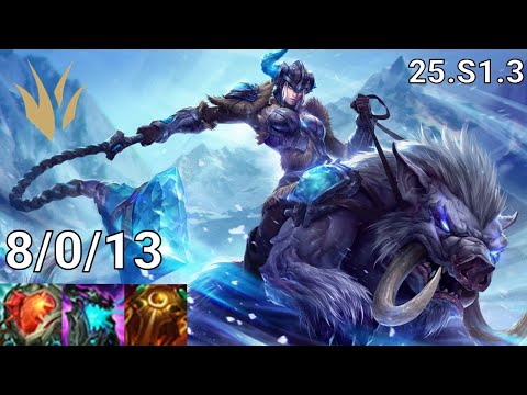 Sejuani Jungle vs Xin Zhao - EUW diamond | Patch 25.S1.3