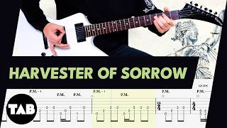 HARVESTER OF SORROW Metallica Guitar TAB | Lesson | Tutorial | Cover