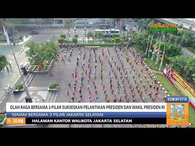 Olahraga Bersama 3 Pilar Sukseskan Pelantikan Presiden dan Wakil Presiden RI