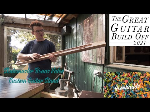 Skatemaster Custom Illuminated Guitar Stand (#GGBO Bonus Video) #GGBO2021