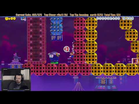 Super Mario Maker User-Created Levels Gameplay pt8 - Can I Beat ONE STAGE?!?