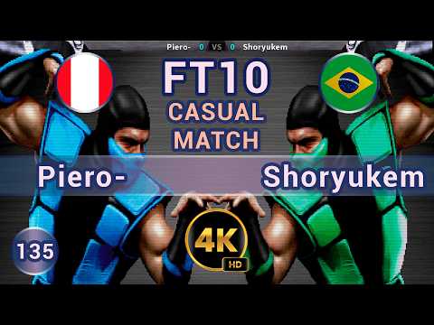 UMK3 - 🇵🇪 Piero- vs Shoryukem 🇧🇷 FT10 / 4K 60 FPS #umk3 #ultimatemortalkombat3 #t99he #team99hits