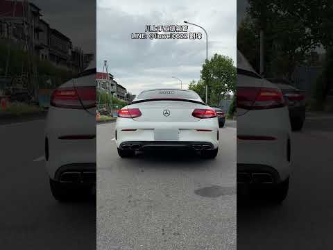川上手工排氣管 Benz w205 C300 Coupe 全段 當派直通 中砲彈 尾閥門 一階 Pop 無共鳴 LINE：@liuwei0622 劉瑋