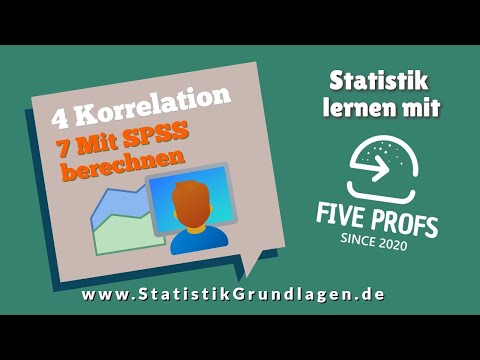 4.7 Korrelation | Mit SPSS Korrelationskoeffizienten berechnen