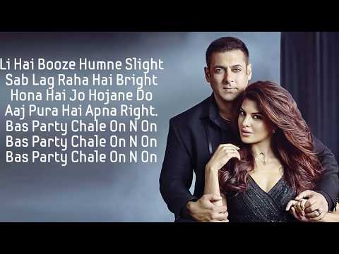 Party Chale On Lyrics (Full Song) - Race 3 | Salman Khan | Mika Singh | Iulia Vantur