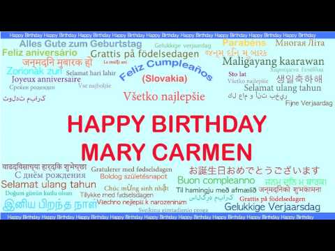 MaryCarmen   Languages Idiomas - Happy Birthday