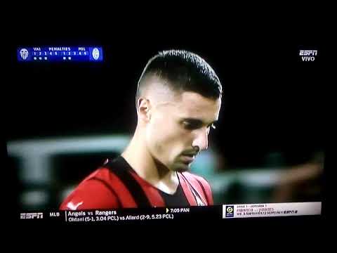 Penales Valencia vs Milán final trofeo naranja 2021