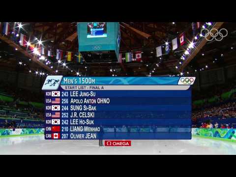 Men's 1500M Short Track Speed Skating Final - Vancouver 2010 Winter Olympic Games