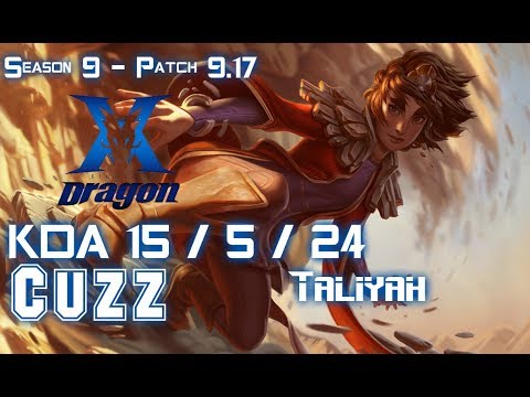 KZ Cuzz TALIYAH vs GRAGAS Jungle - Patch 9.17 KR Ranked