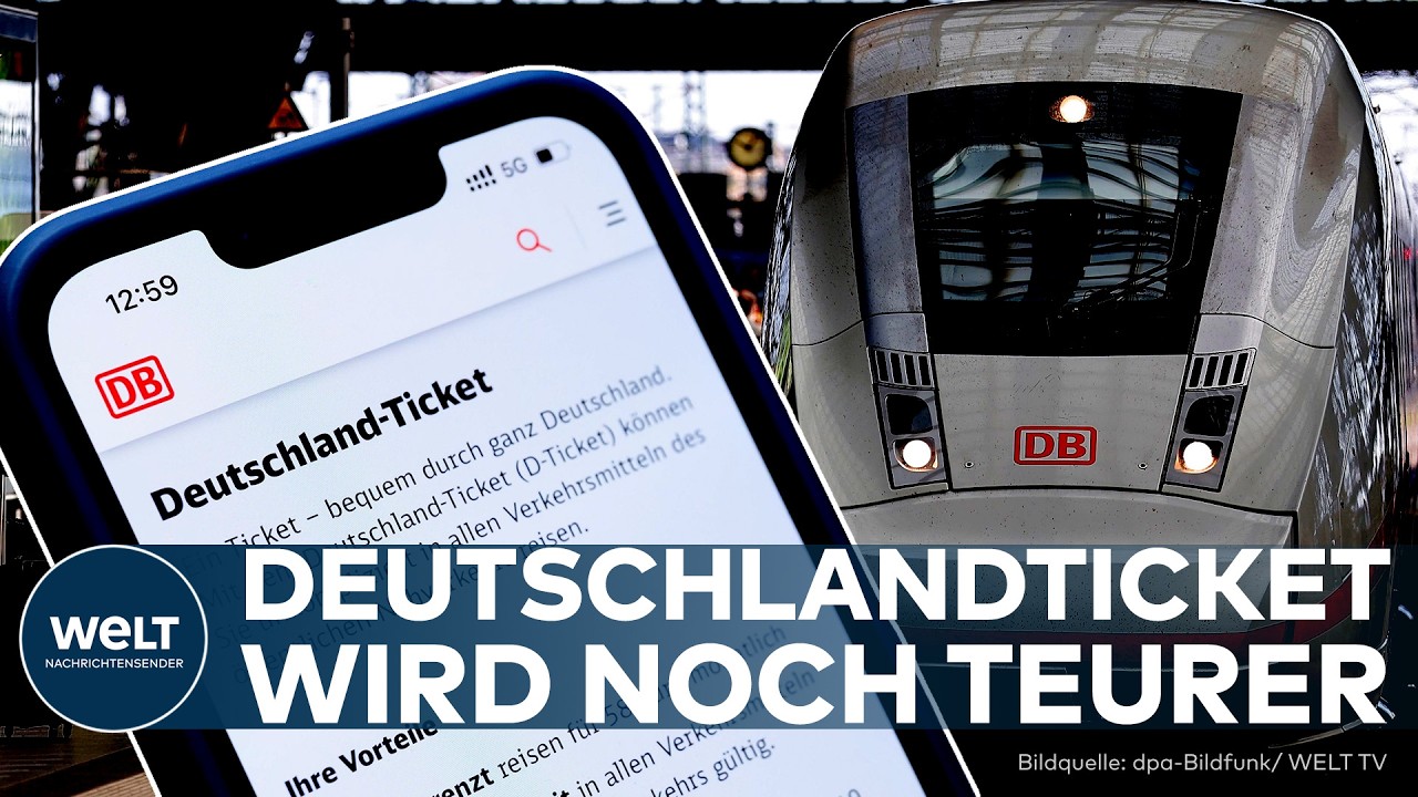 DEUTSCHLANDTICKET: Preis steigt auf 66,80 Euro – Millionen betroffen, jetzt wächst die Kritik