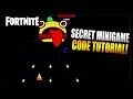 HOW TO PLAY THE SECRET MINI GAME ON FORTNITE BLACK HOLE SCREEN! (KONAMI CODE TUTORIAL)