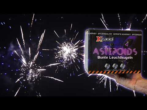 ASTEROIDS von XPLODE | 30€ Feuerwerk Batterie | Testvideo Silvester 2023/24