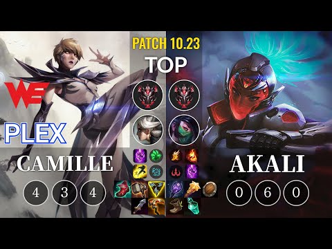 WE Plex Camille vs Akali Top - KR Patch 10.23