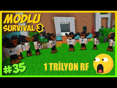 1 TRİLYON RF ENERJİ SİSTEMİ ve KLONLAMA BÜYÜSÜ 🤣 -  Modlu Survival S3 _ #35