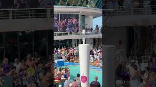 Belly flop contest on cruise ship! #shorts #travel #cruiselife #viral