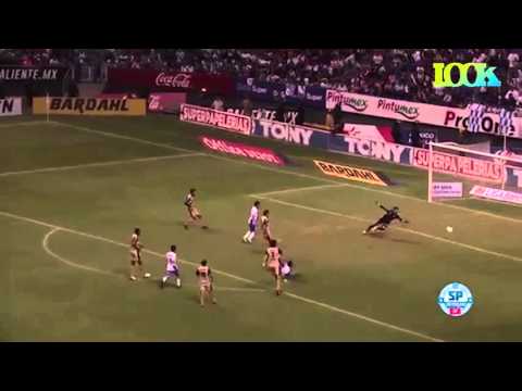 Primeiro gol de Escudero com a camisa do Puebla-MEX