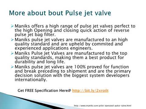 Maniks Pulse Valve